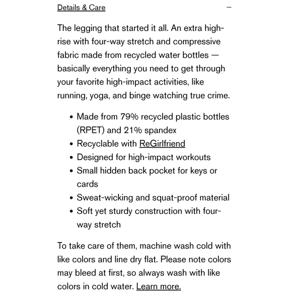 Girlfriend Collective Compressive High-Rise Leggings Moss XL - Picture 12 of 12